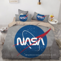 Juego de cama cepillado con impresión digital astronauta de la NASA